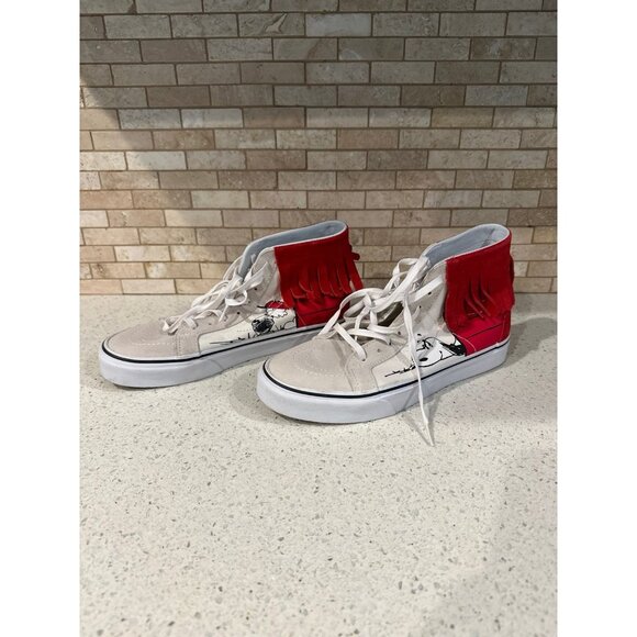 Vans X Peanuts Height Top Dog House Bone White/ Red - Picture 1 of 6